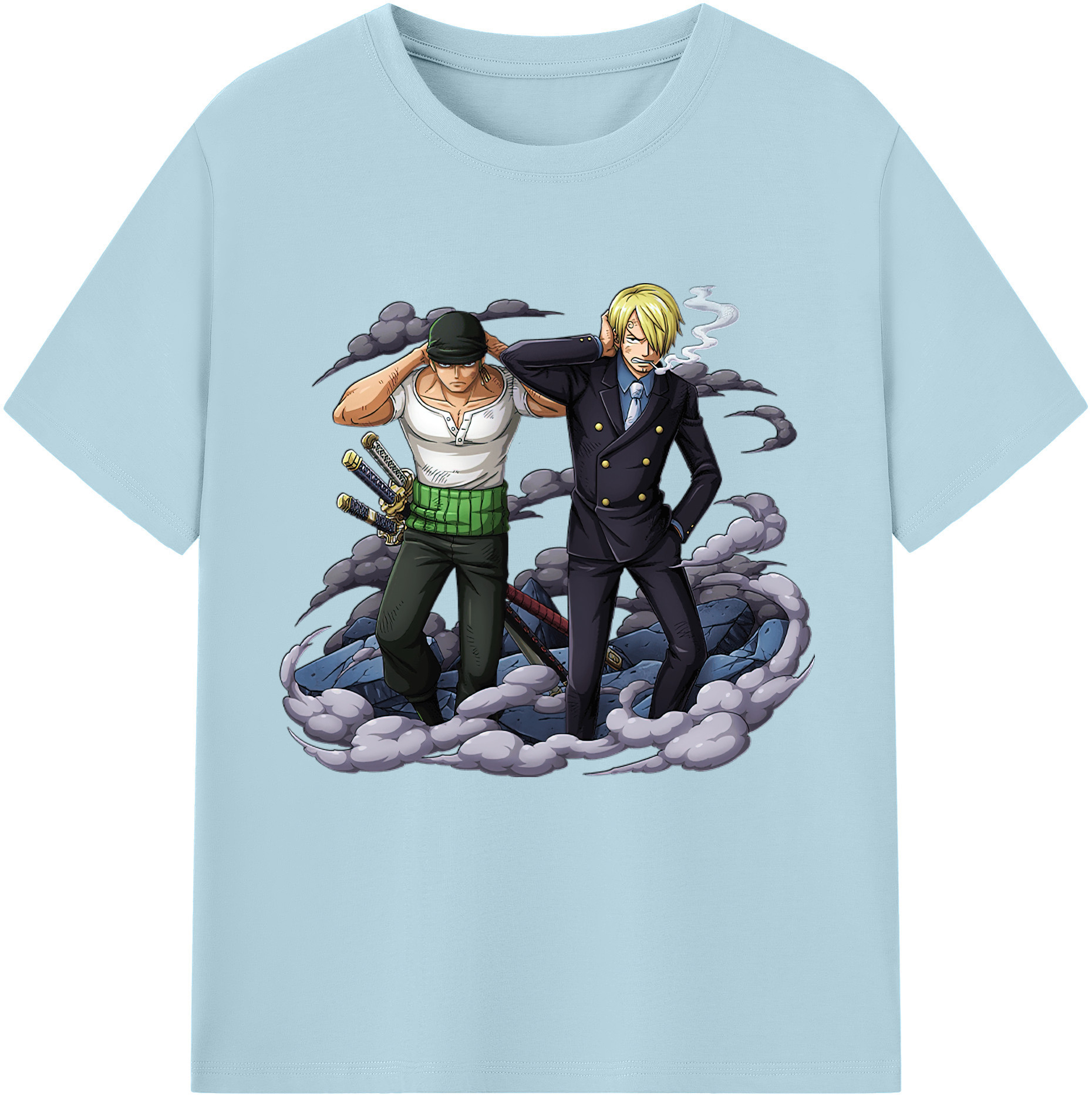 ワンピース サンジ ONE PIECE Sanji 綿100％半袖Tシャツ（フロントプリント）